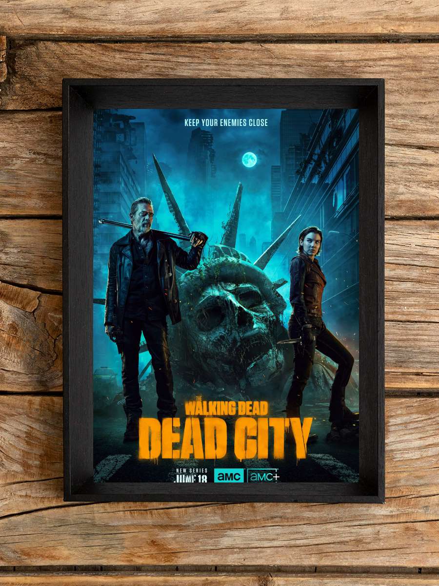 The Walking Dead: Dead City Dizi Tablo Siyah Çerçeveli Dizi Poster Duvar Tablo