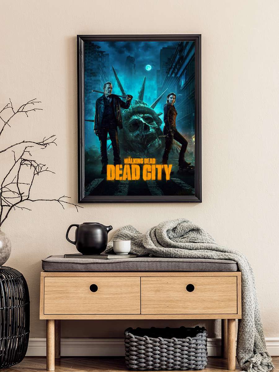 The Walking Dead: Dead City Dizi Tablo Siyah Çerçeveli Dizi Poster Duvar Tablo