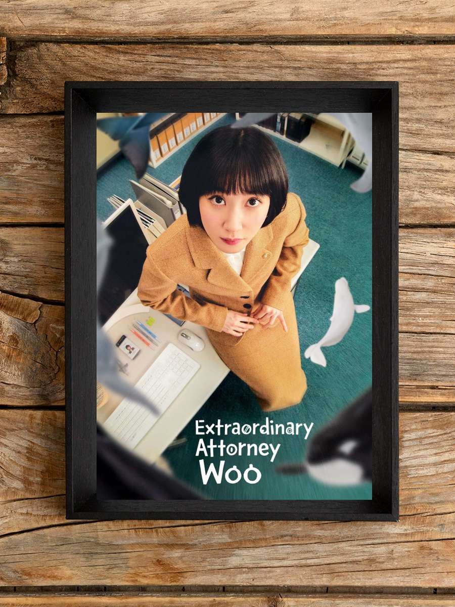 Olağanüstü Avukat Woo - 이상한 변호사 우영우 Dizi Tablo Siyah Çerçeveli Dizi Poster Duvar Tablo