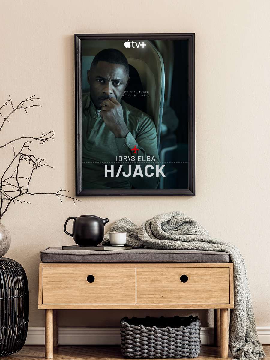 Hijack Dizi Tablo Siyah Çerçeveli Dizi Poster Duvar Tablo