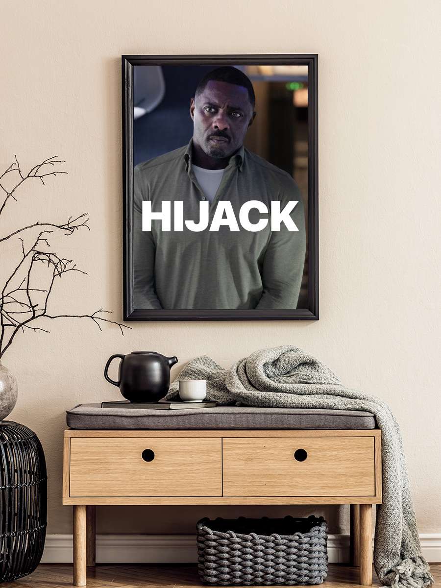 Hijack Dizi Tablo Siyah Çerçeveli Dizi Poster Duvar Tablo