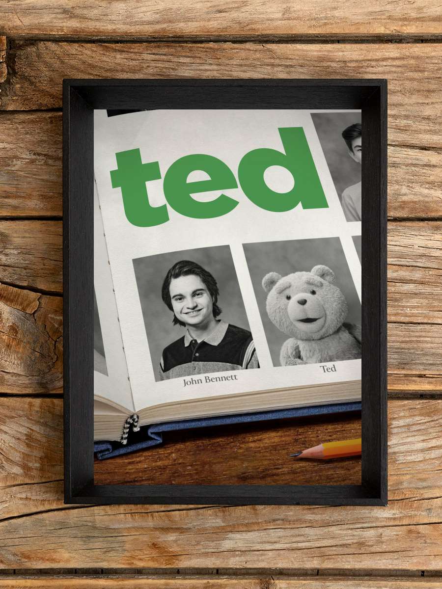 ted Dizi Tablo Siyah Çerçeveli Dizi Poster Duvar Tablo