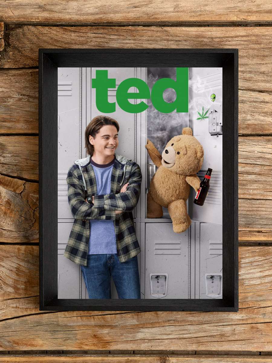 ted Dizi Tablo Siyah Çerçeveli Dizi Poster Duvar Tablo