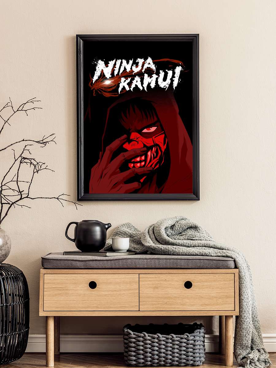 Ninja Kamui Dizi Tablo Siyah Çerçeveli Dizi Poster Duvar Tablo