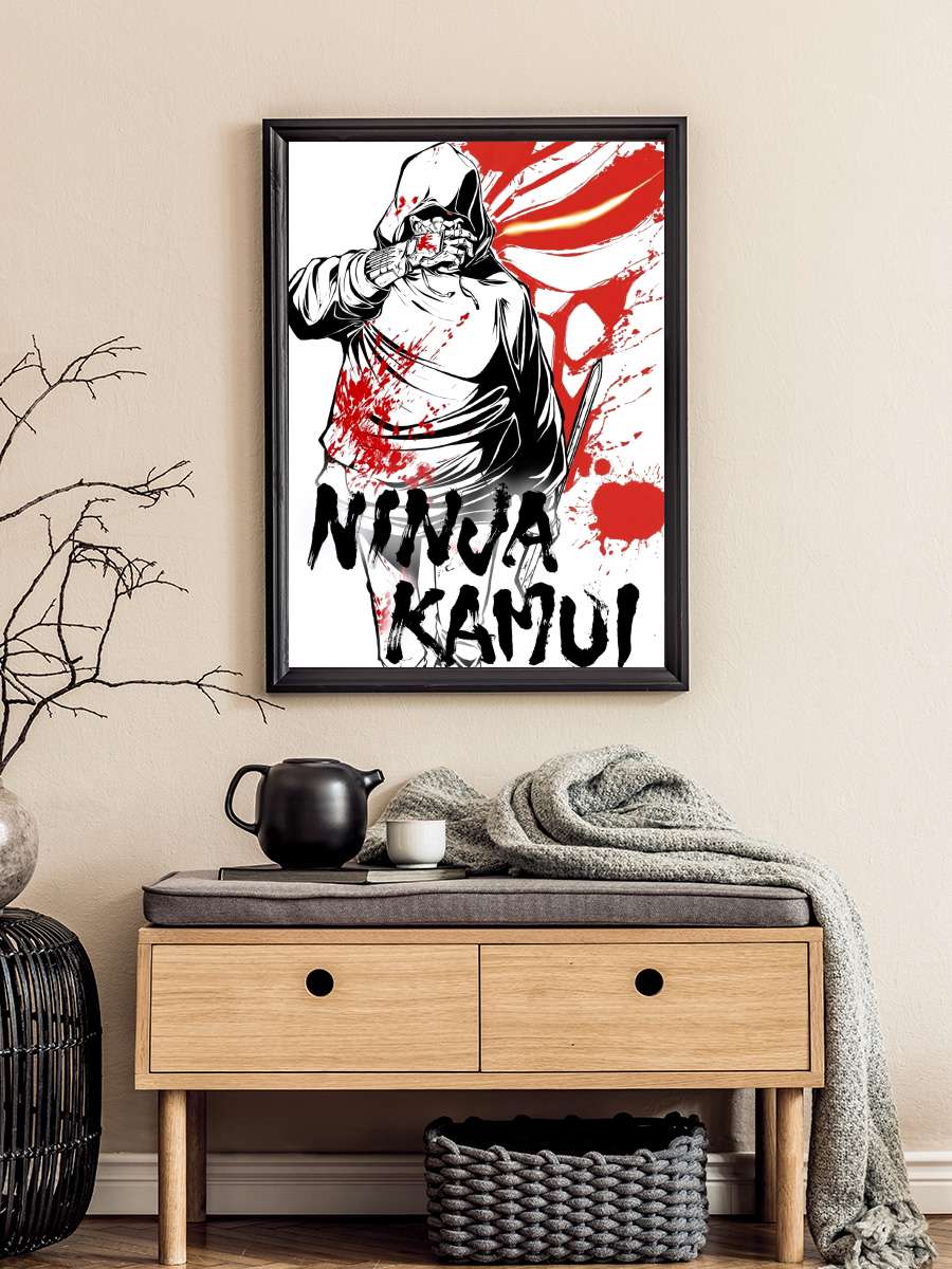 Ninja Kamui Dizi Tablo Siyah Çerçeveli Dizi Poster Duvar Tablo