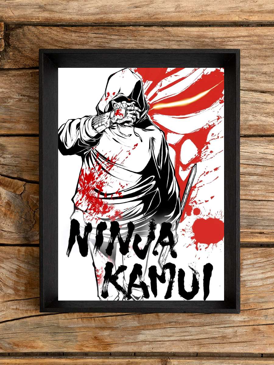 Ninja Kamui Dizi Tablo Siyah Çerçeveli Dizi Poster Duvar Tablo