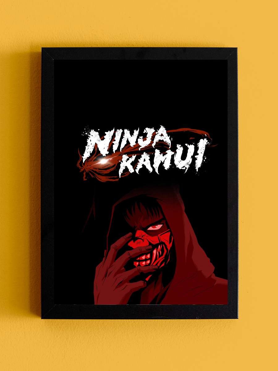 Ninja Kamui Dizi Tablo Siyah Çerçeveli Dizi Poster Duvar Tablo