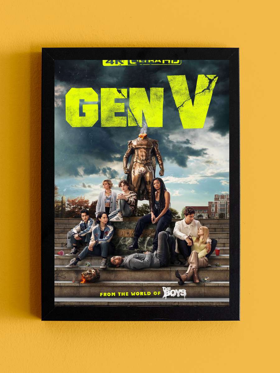 Gen V Dizi Tablo Siyah Çerçeveli Dizi Poster Duvar Tablo