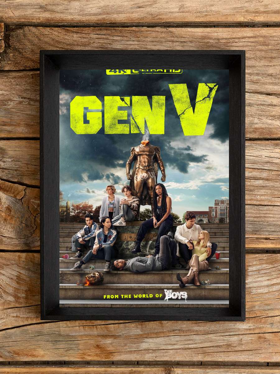 Gen V Dizi Tablo Siyah Çerçeveli Dizi Poster Duvar Tablo