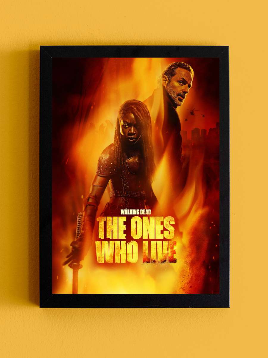 The Walking Dead: The Ones Who Live Dizi Tablo Siyah Çerçeveli Dizi Poster Duvar Tablo