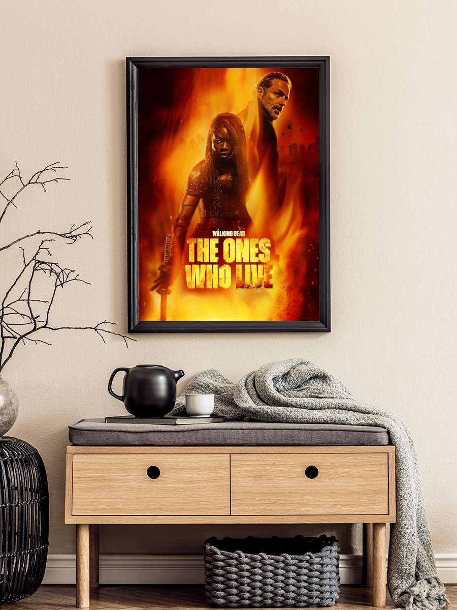 The Walking Dead: The Ones Who Live Dizi Tablo Siyah Çerçeveli Dizi Poster Duvar Tablo