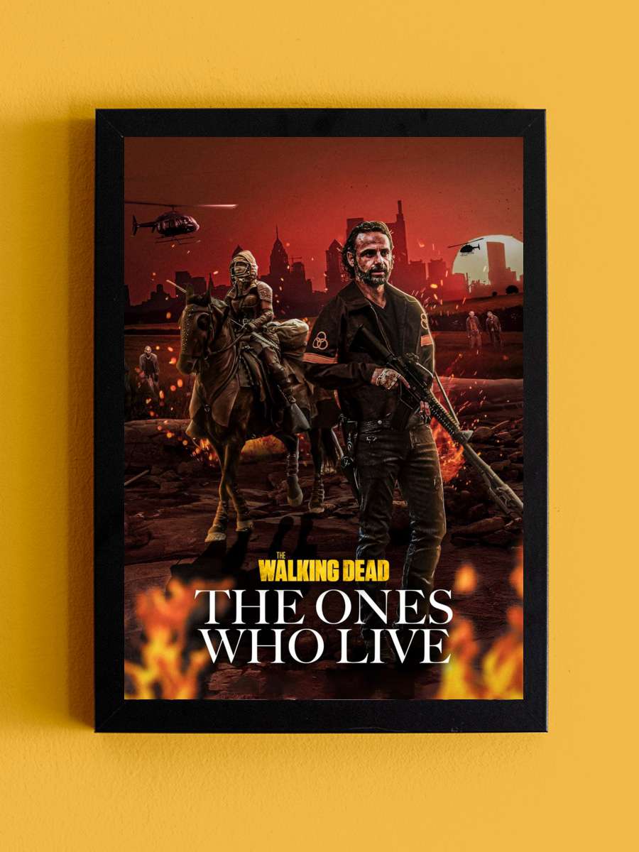 The Walking Dead: The Ones Who Live Dizi Tablo Siyah Çerçeveli Dizi Poster Duvar Tablo