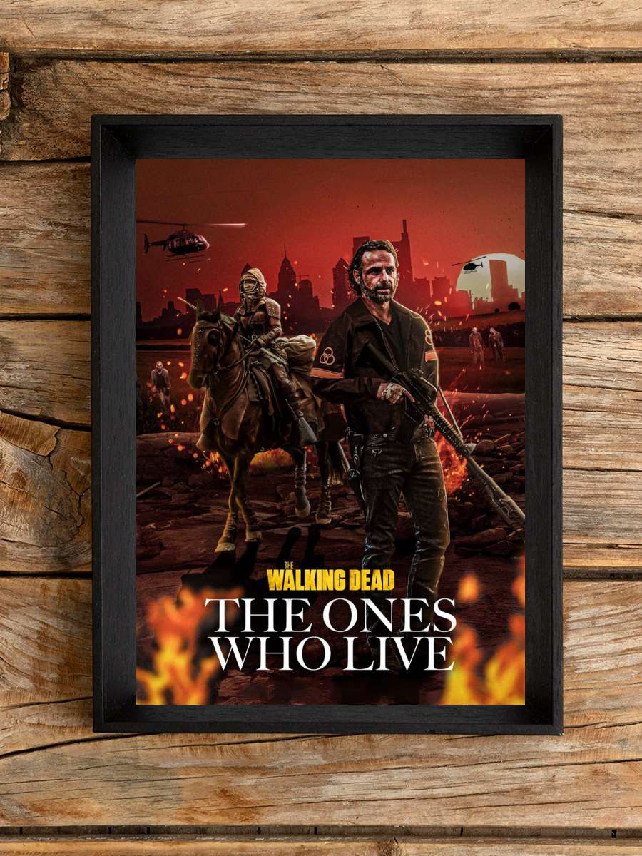 The Walking Dead: The Ones Who Live Dizi Tablo Siyah Çerçeveli Dizi Poster Duvar Tablo