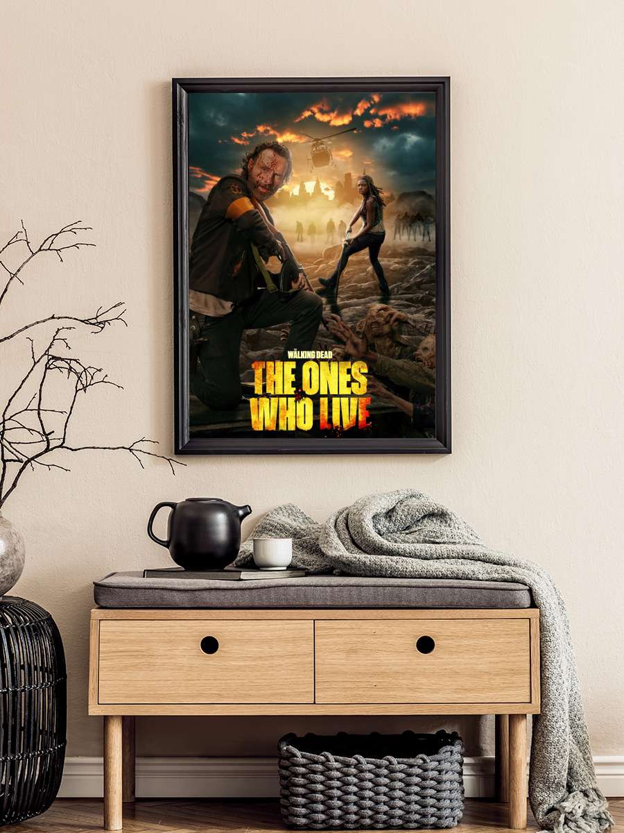 The Walking Dead: The Ones Who Live Dizi Tablo Siyah Çerçeveli Dizi Poster Duvar Tablo