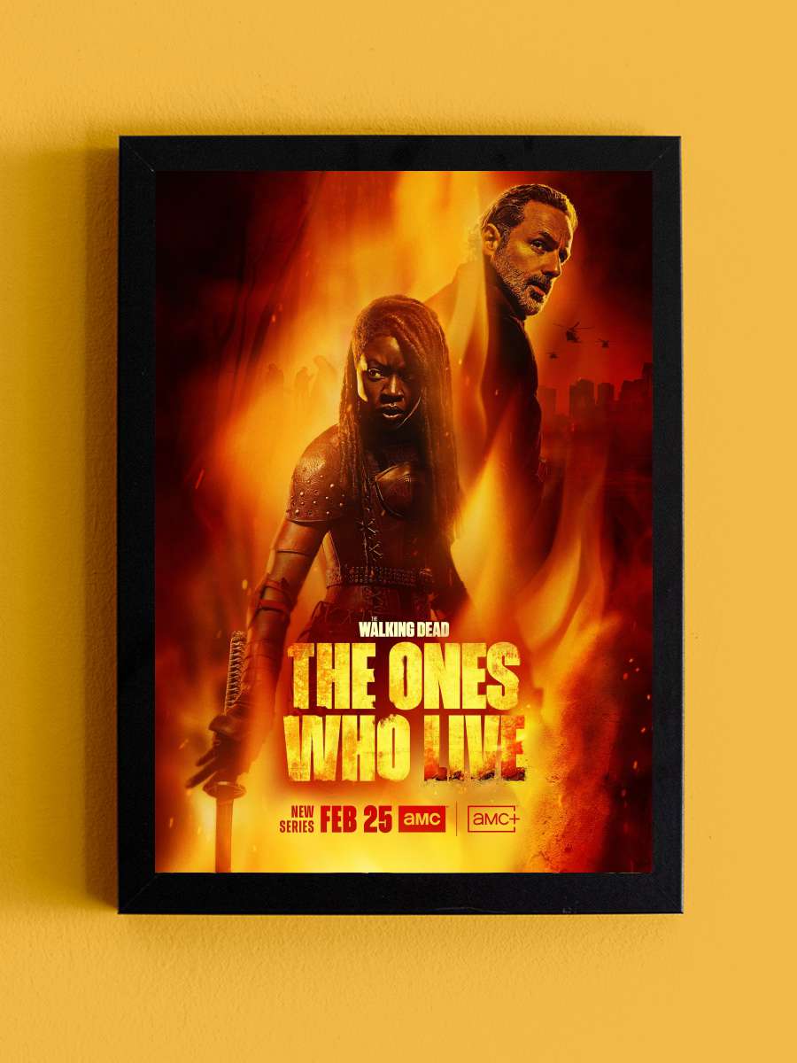 The Walking Dead: The Ones Who Live Dizi Tablo Siyah Çerçeveli Dizi Poster Duvar Tablo