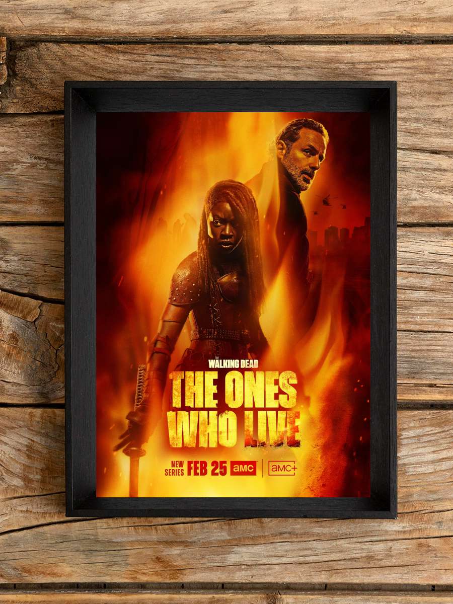 The Walking Dead: The Ones Who Live Dizi Tablo Siyah Çerçeveli Dizi Poster Duvar Tablo