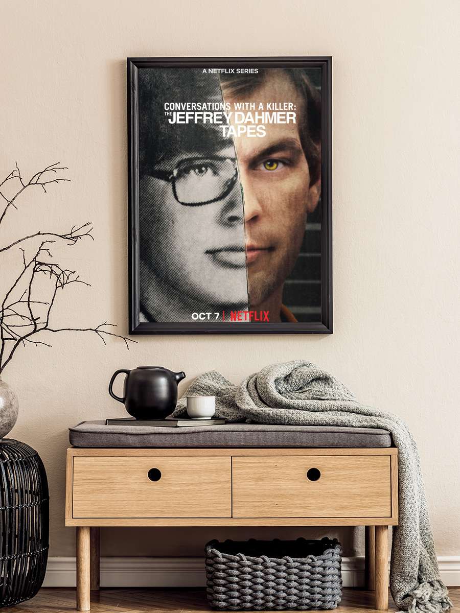 Bir Katilin İfadeleri: Jeffrey Dahmer - Conversations with a Killer: The Jeffrey Dahmer Tapes Dizi Tablo Siyah Çerçeveli Dizi Poster Duvar Tablo