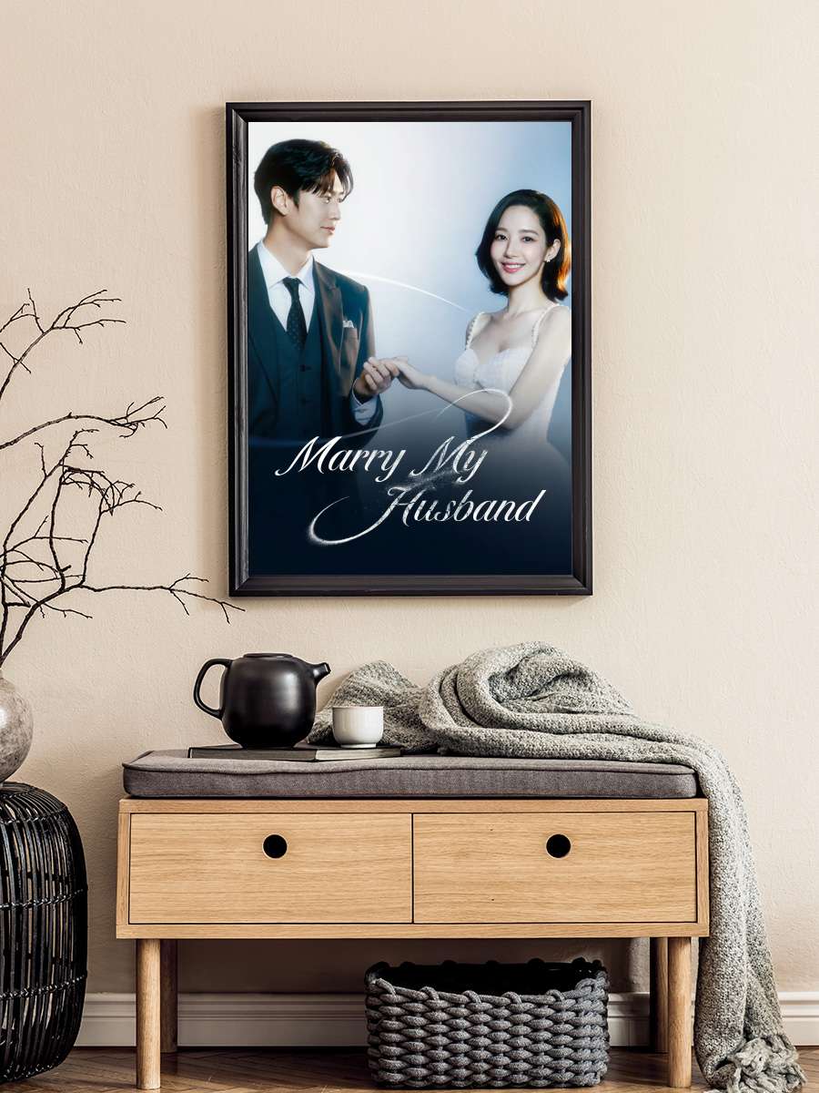 Marry My Husband - 내 남편과 결혼해줘 Dizi Tablo Siyah Çerçeveli Dizi Poster Duvar Tablo