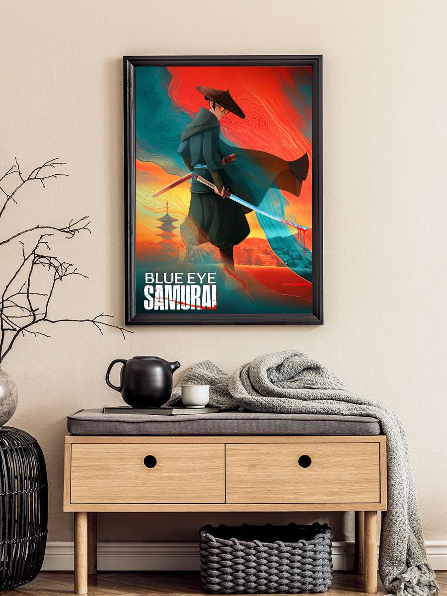 BLUE EYE SAMURAI Dizi Tablo Siyah Çerçeveli Dizi Poster Duvar Tablo