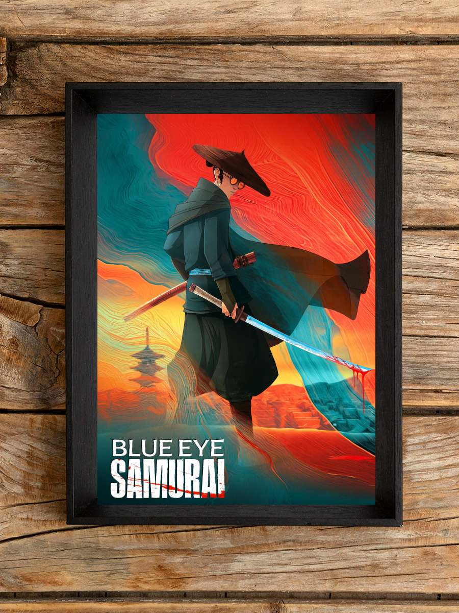 BLUE EYE SAMURAI Dizi Tablo Siyah Çerçeveli Dizi Poster Duvar Tablo