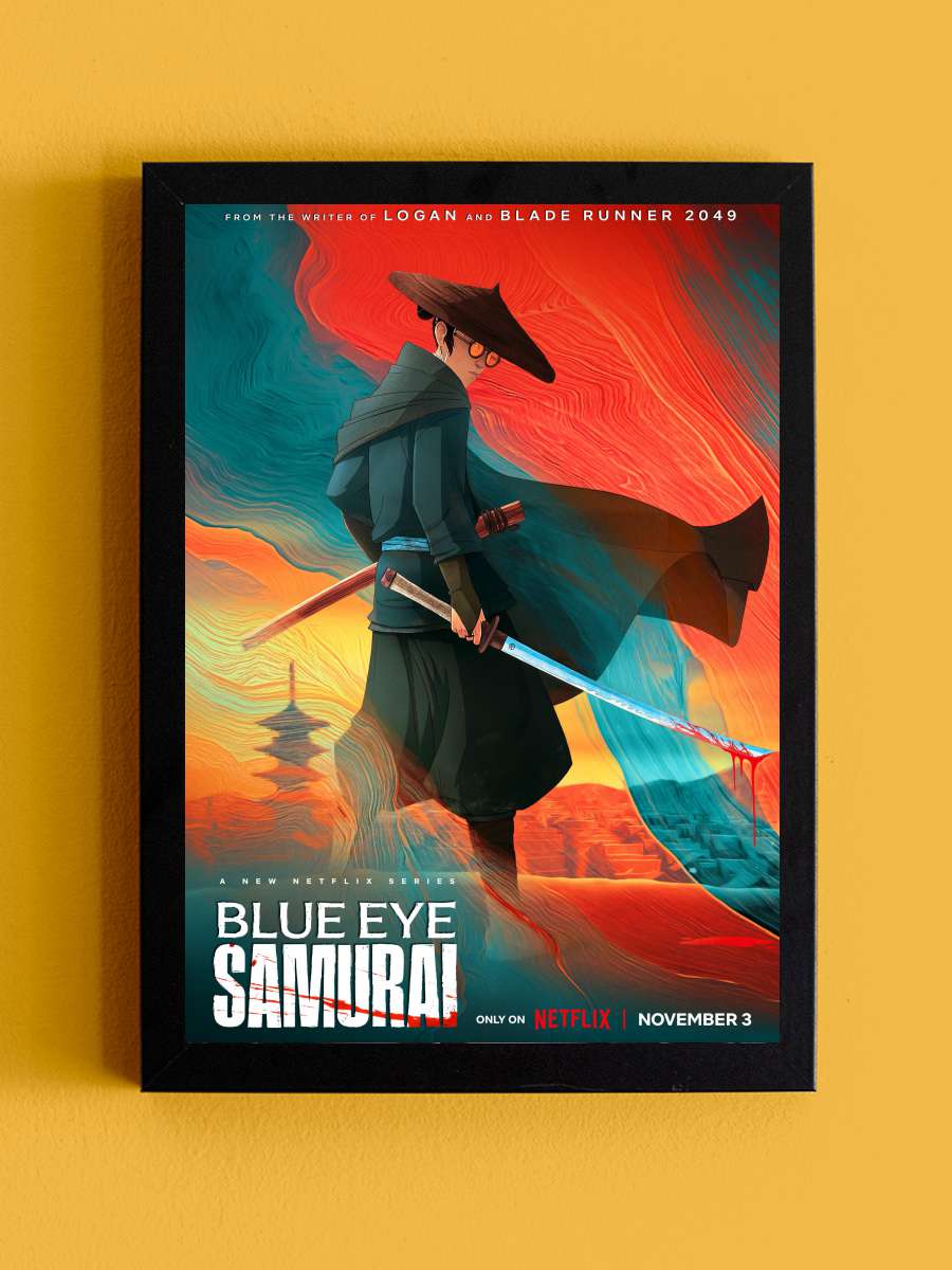 BLUE EYE SAMURAI Dizi Tablo Siyah Çerçeveli Dizi Poster Duvar Tablo