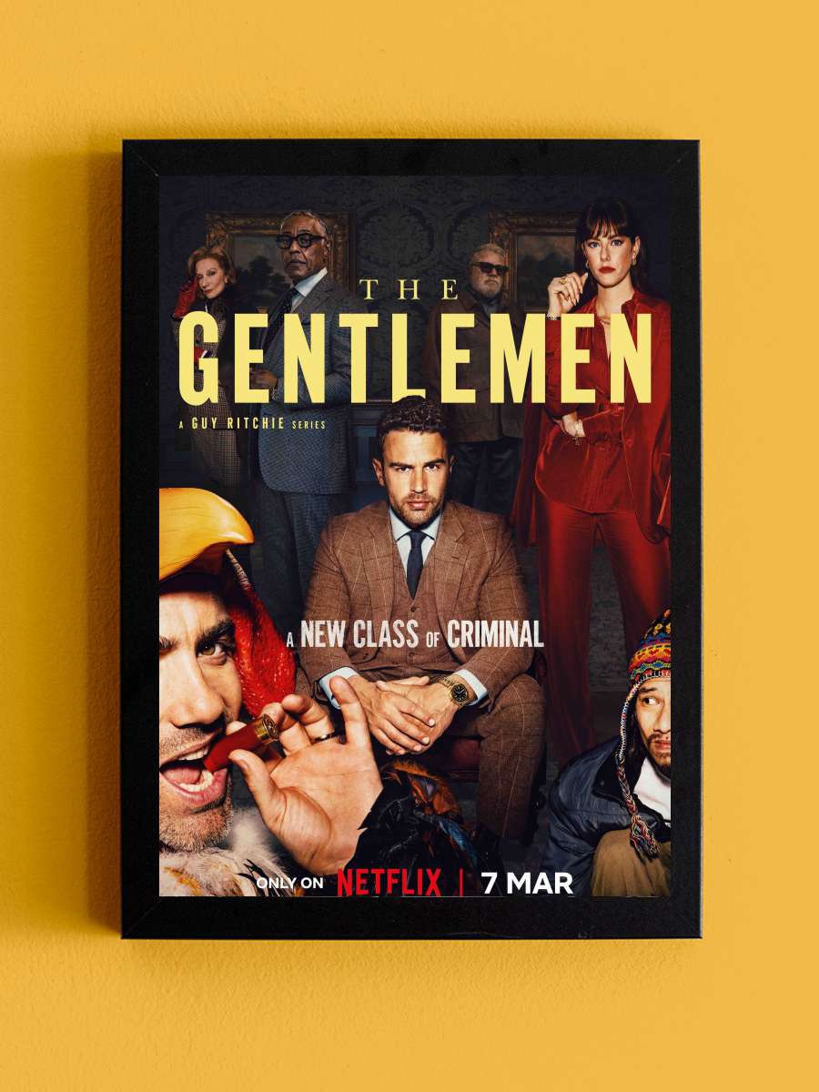 The Gentlemen Dizi Tablo Siyah Çerçeveli Dizi Poster Duvar Tablo