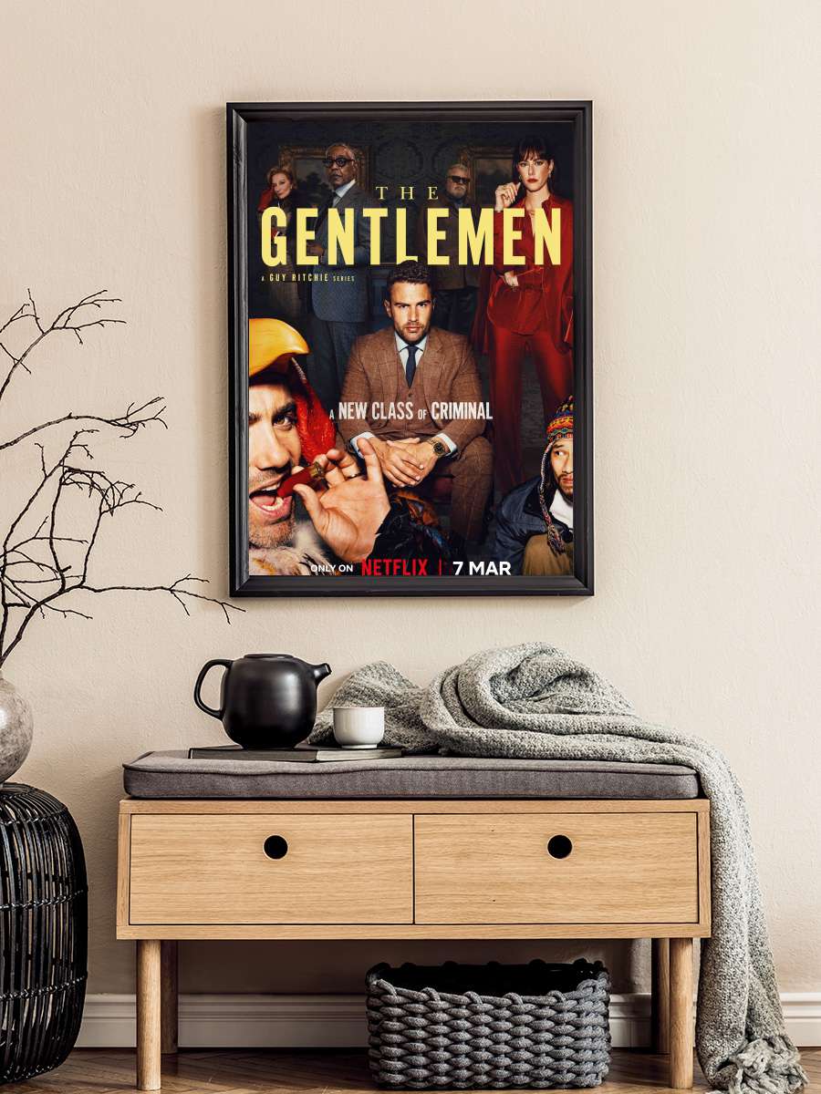 The Gentlemen Dizi Tablo Siyah Çerçeveli Dizi Poster Duvar Tablo