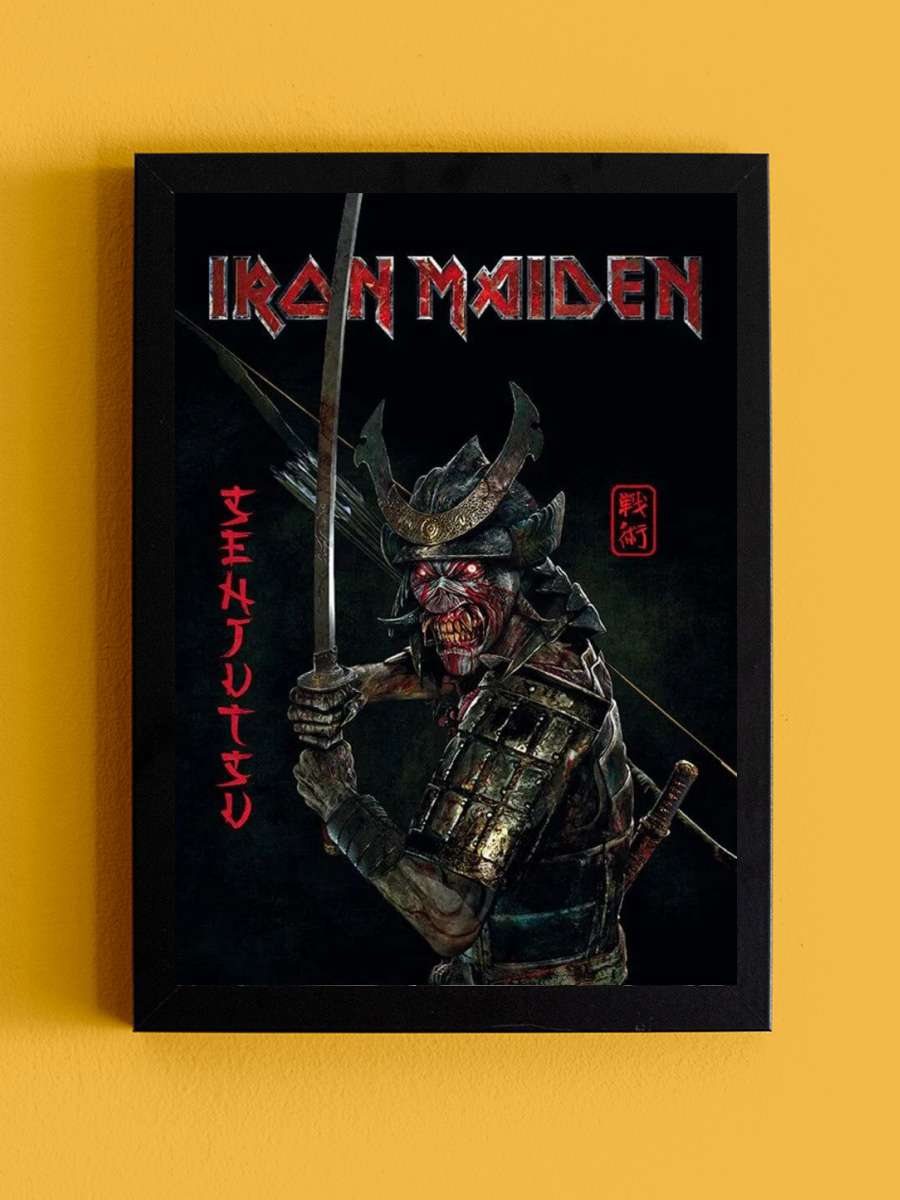 Iron Maiden - Senjutsu Müzik Poster Tablo Siyah Çerçeveli Yüksek Kalite Müzik Duvar Tablo