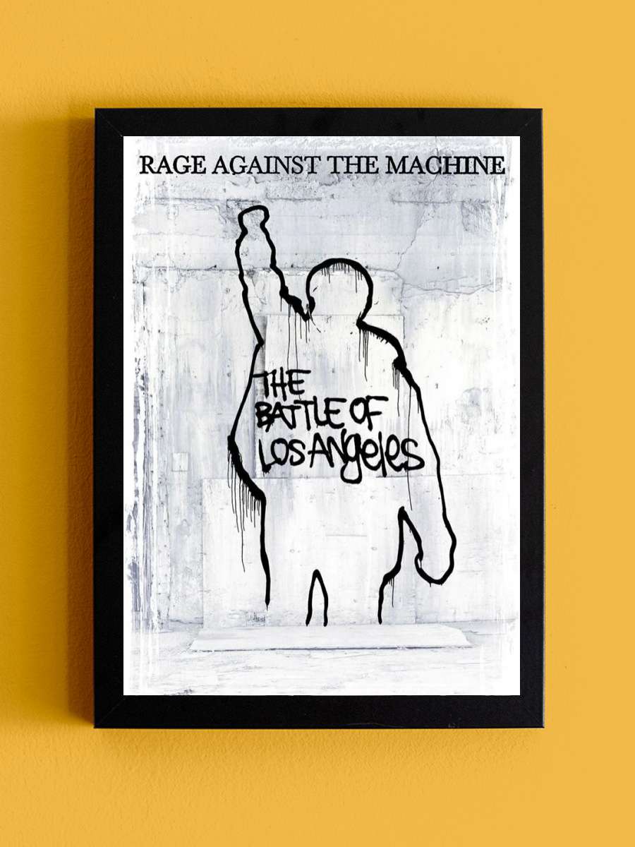 Rage Against The Machine - Battle for Los… Müzik Poster Tablo Siyah Çerçeveli Yüksek Kalite Müzik Duvar Tablo