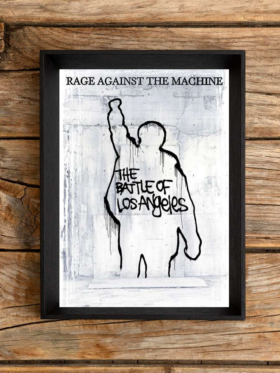 Rage Against The Machine - Battle for Los… Müzik Poster Tablo Siyah Çerçeveli Yüksek Kalite Müzik Duvar Tablo