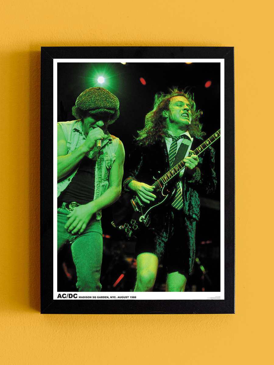 AC/DC Müzik Poster Tablo Siyah Çerçeveli Yüksek Kalite Müzik Duvar Tablo