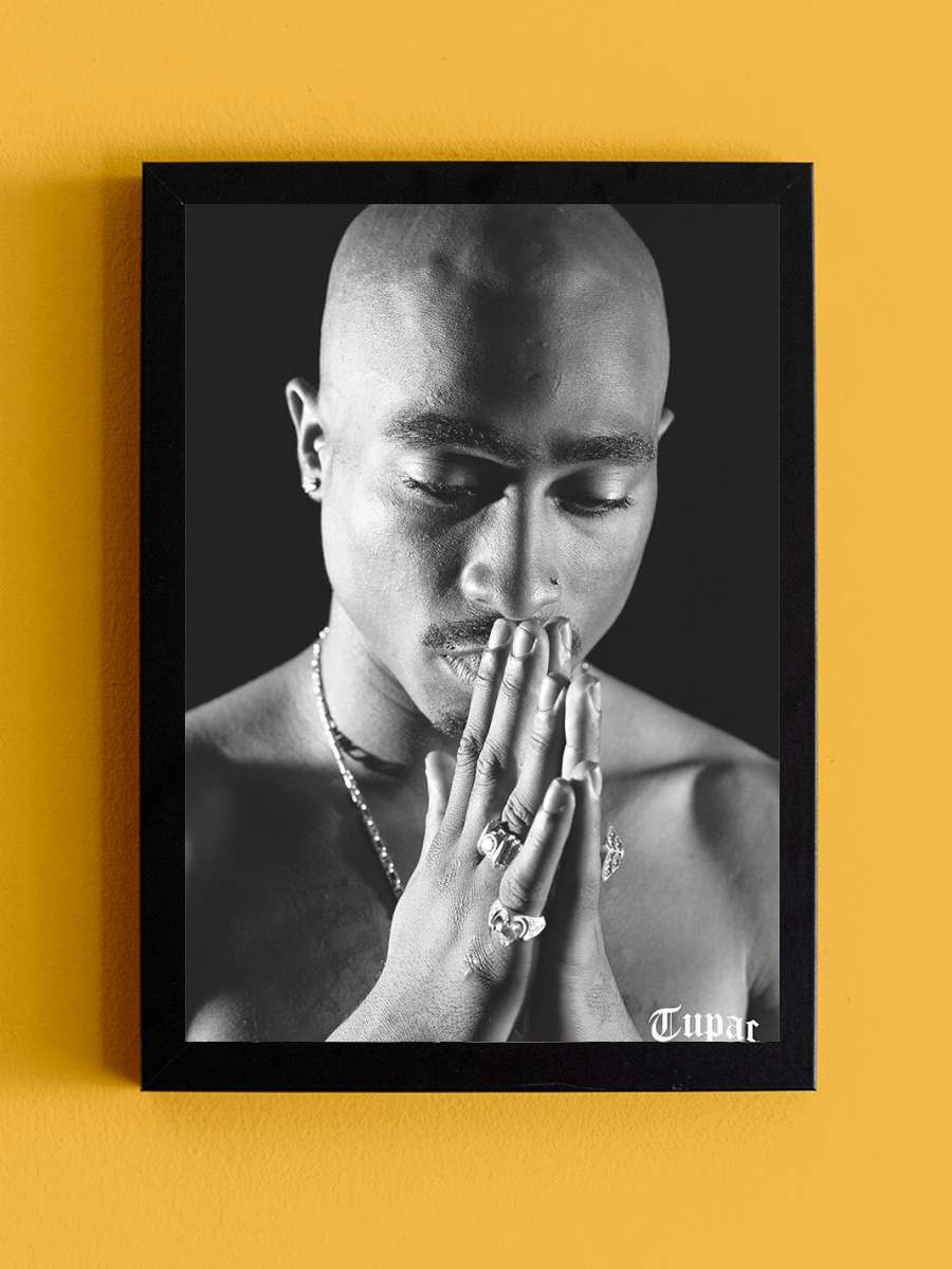 Tupac - Prey Müzik Poster Tablo Siyah Çerçeveli Yüksek Kalite Müzik Duvar Tablo