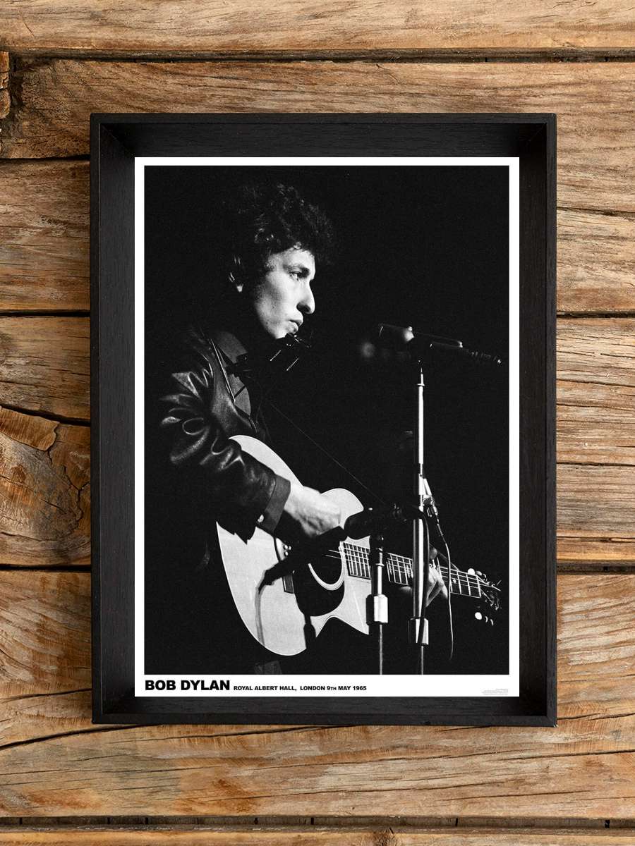 Bob Dylan - Royal Albert Hall Müzik Poster Tablo Siyah Çerçeveli Yüksek Kalite Müzik Duvar Tablo