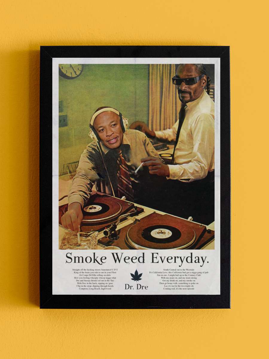 Ads Libitum - Smoke Müzik Poster Tablo Siyah Çerçeveli Yüksek Kalite Müzik Duvar Tablo