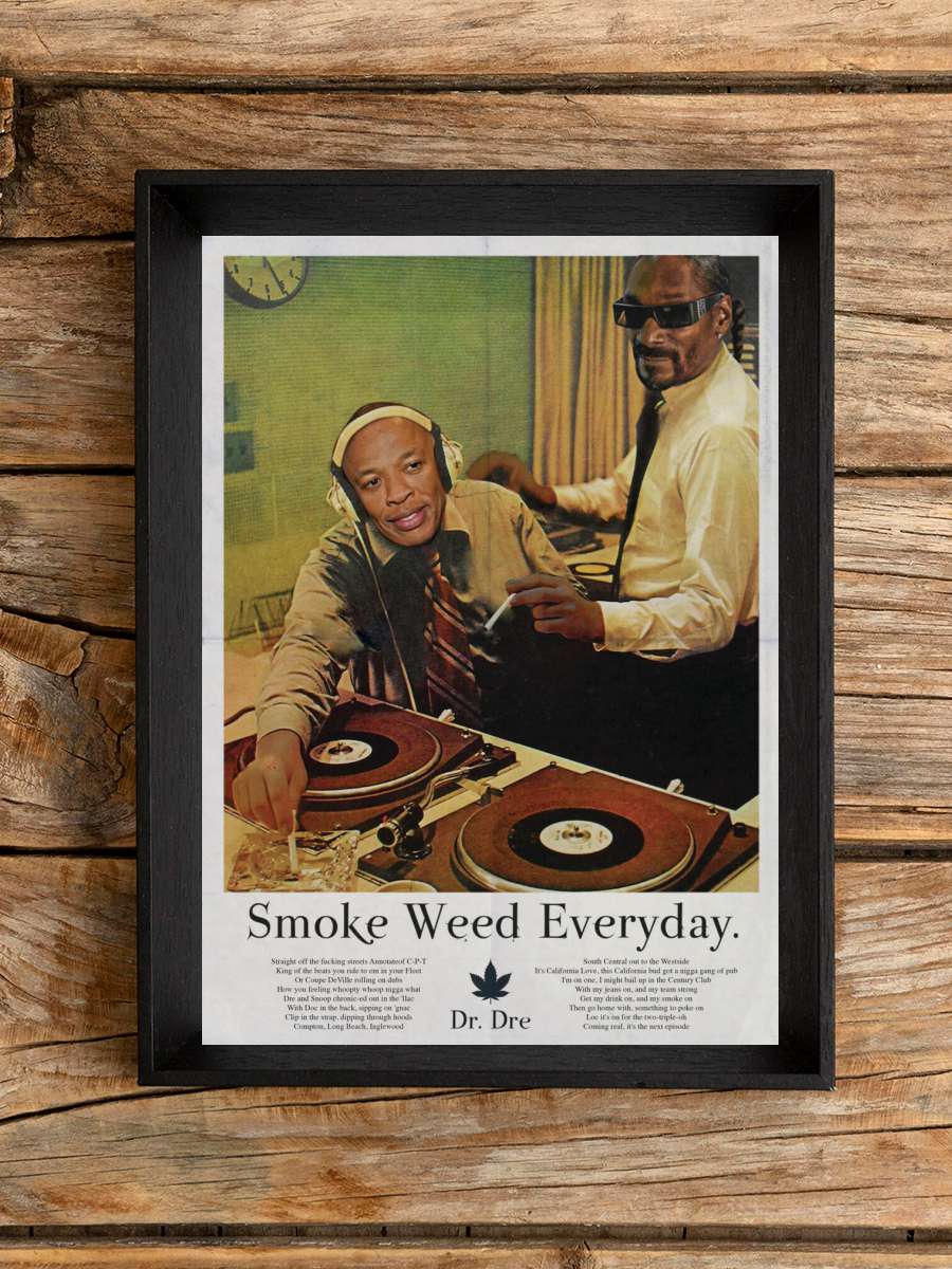 Ads Libitum - Smoke Müzik Poster Tablo Siyah Çerçeveli Yüksek Kalite Müzik Duvar Tablo