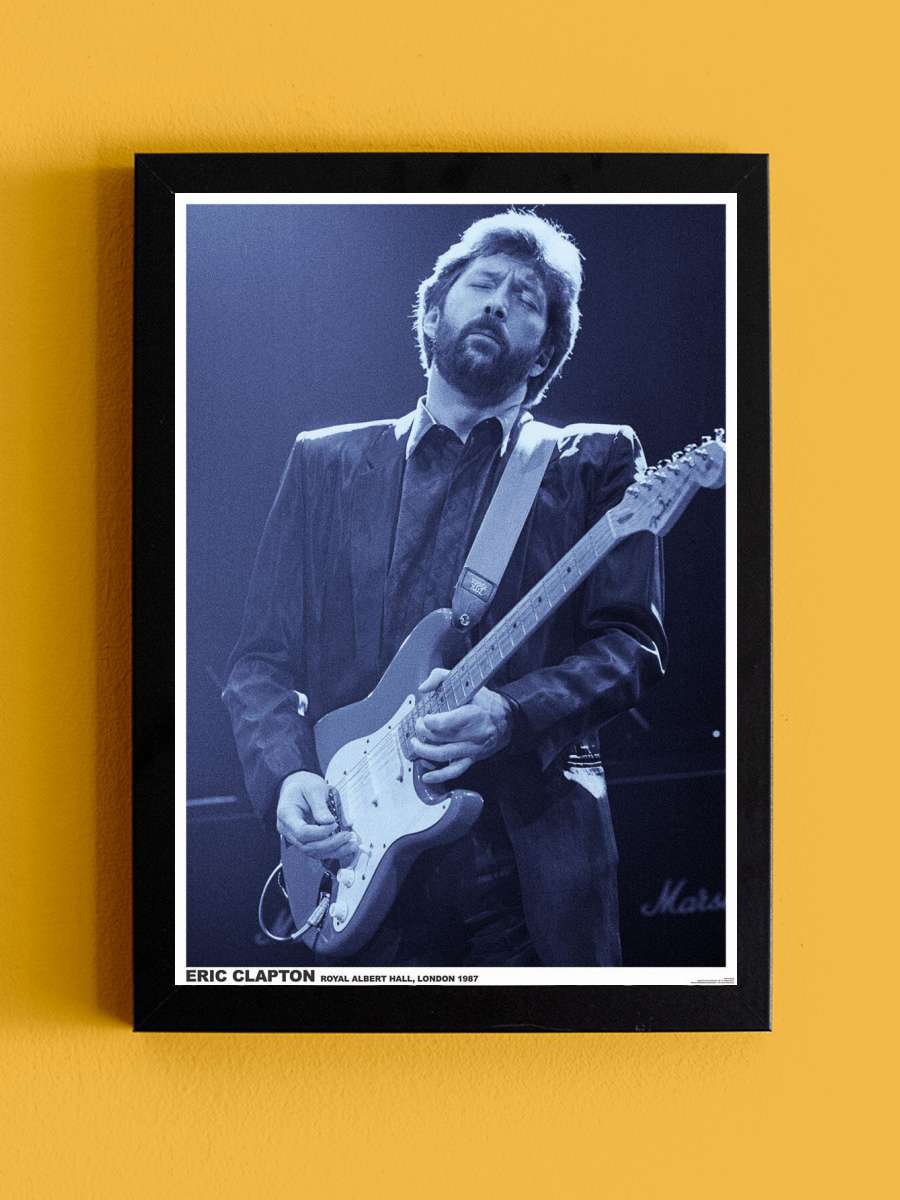 Eric Clapton Müzik Poster Tablo Siyah Çerçeveli Yüksek Kalite Müzik Duvar Tablo