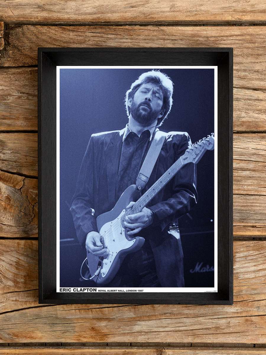 Eric Clapton Müzik Poster Tablo Siyah Çerçeveli Yüksek Kalite Müzik Duvar Tablo