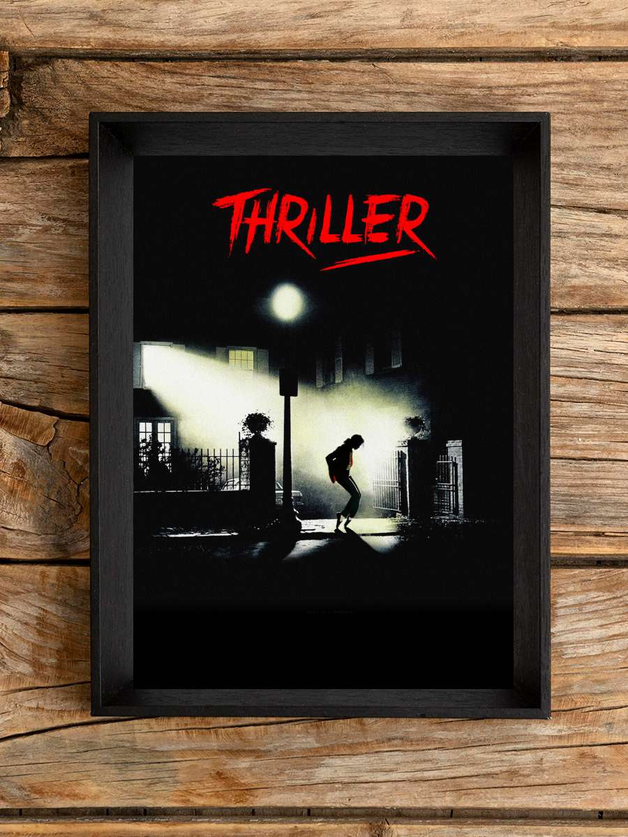 Ads Libitum - Thriller Müzik Poster Tablo Siyah Çerçeveli Yüksek Kalite Müzik Duvar Tablo