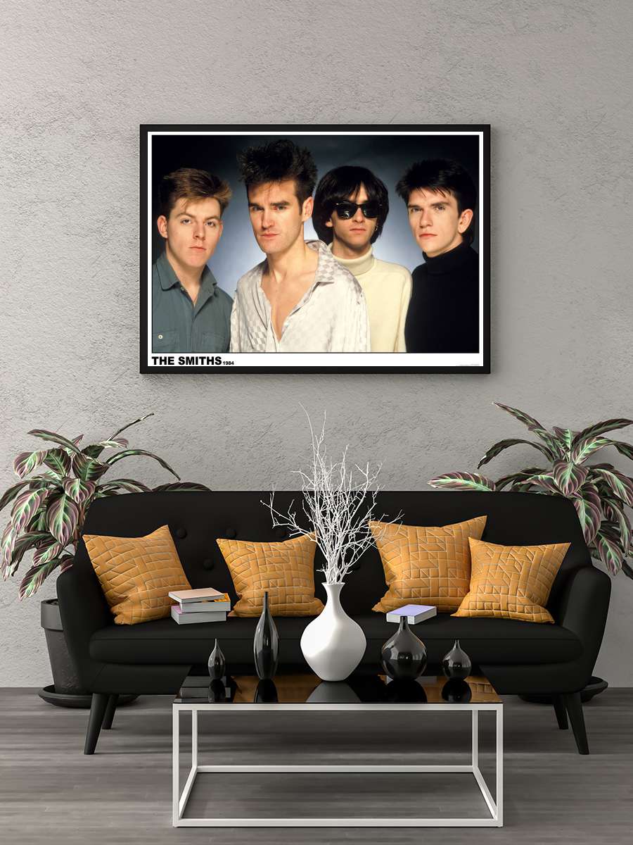 The Smiths 1984 Müzik Poster Tablo Siyah Çerçeveli Yüksek Kalite Müzik Duvar Tablo