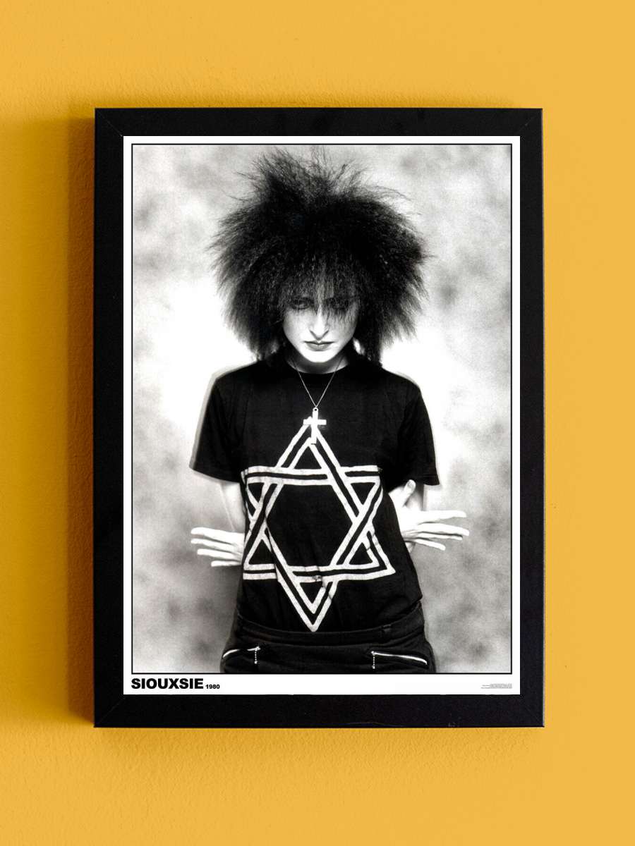 Siouxsie - 1980 Müzik Poster Tablo Siyah Çerçeveli Yüksek Kalite Müzik Duvar Tablo