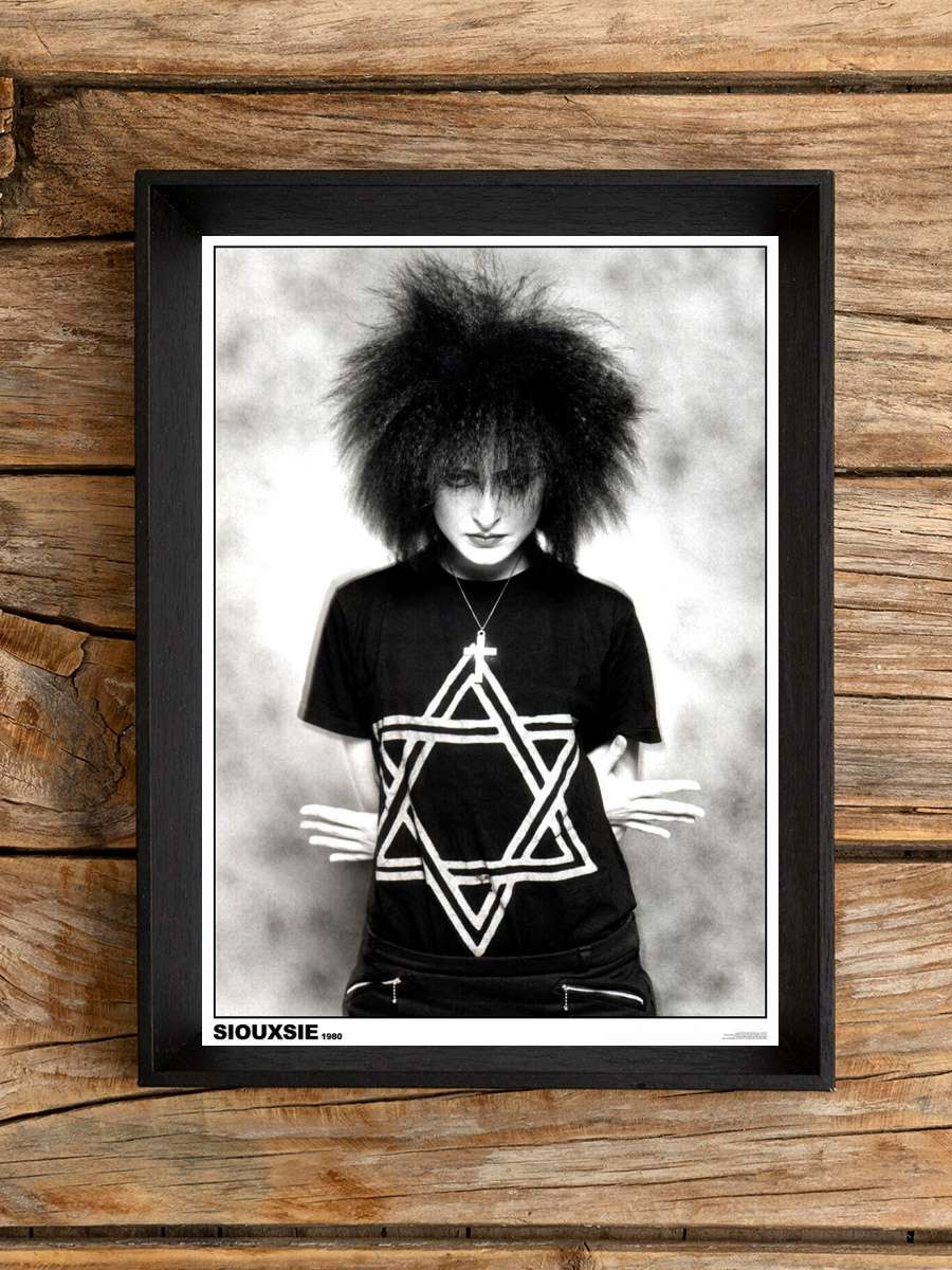 Siouxsie - 1980 Müzik Poster Tablo Siyah Çerçeveli Yüksek Kalite Müzik Duvar Tablo