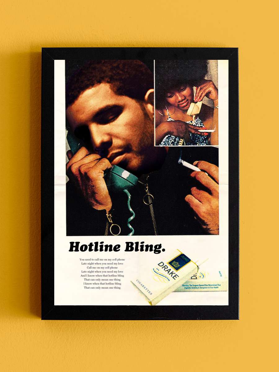 Ads Libitum - Drizzy Müzik Poster Tablo Siyah Çerçeveli Yüksek Kalite Müzik Duvar Tablo