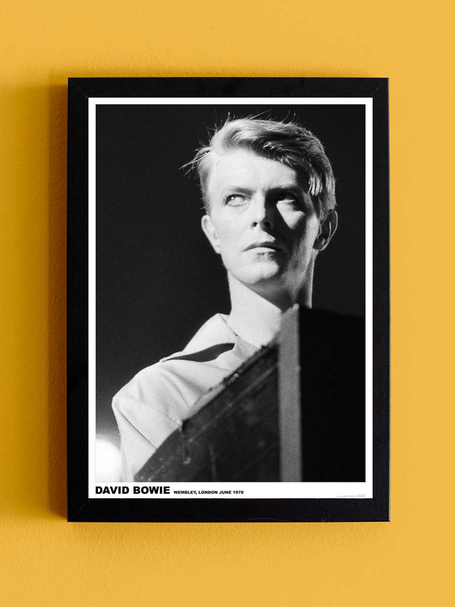 David Bowie - Wembley 1978 Müzik Poster Tablo Siyah Çerçeveli Yüksek Kalite Müzik Duvar Tablo