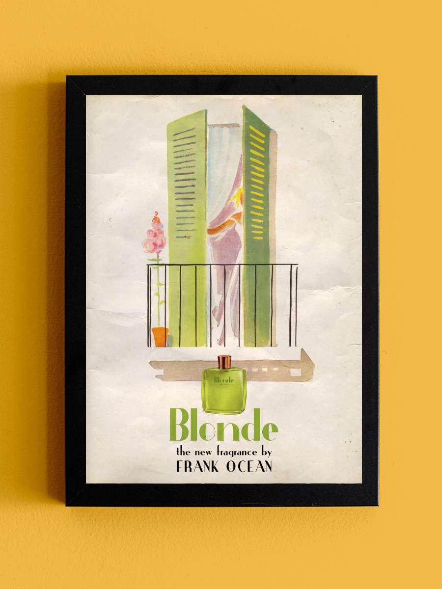 Ads Libitum - Channel blonde Müzik Poster Tablo Siyah Çerçeveli Yüksek Kalite Müzik Duvar Tablo