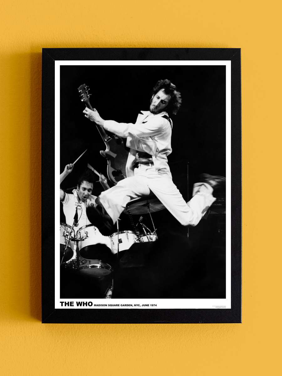 The Who - Moon Townshend Müzik Poster Tablo Siyah Çerçeveli Yüksek Kalite Müzik Duvar Tablo