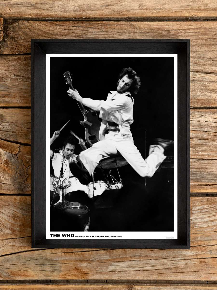 The Who - Moon Townshend Müzik Poster Tablo Siyah Çerçeveli Yüksek Kalite Müzik Duvar Tablo