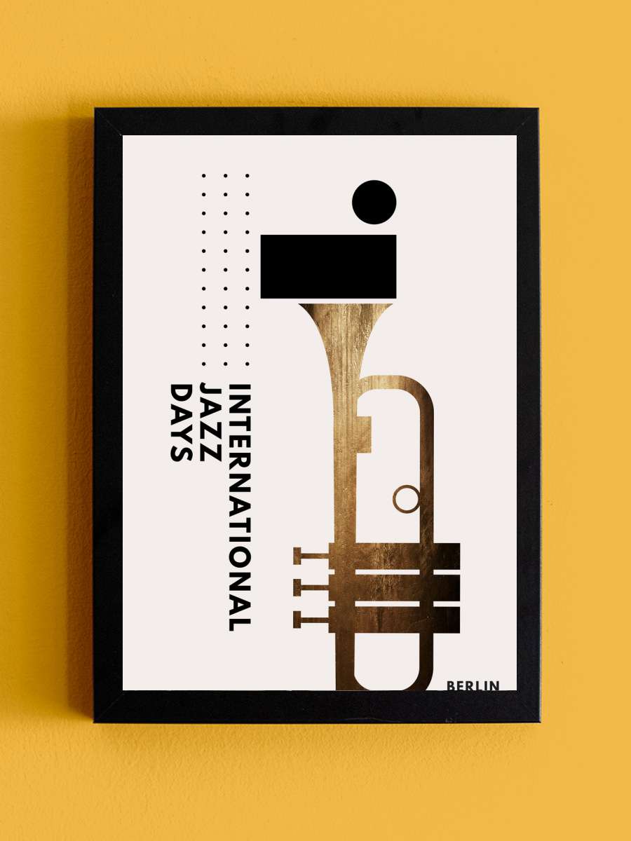 Jazzy Days 1 Müzik Poster Tablo Siyah Çerçeveli Yüksek Kalite Müzik Duvar Tablo