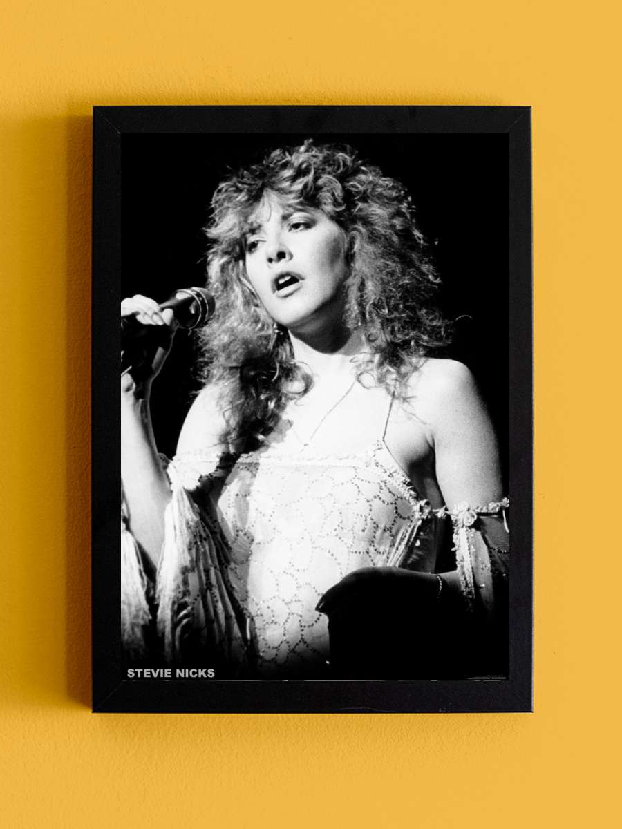 Stevie Nicks - live Müzik Poster Tablo Siyah Çerçeveli Yüksek Kalite Müzik Duvar Tablo