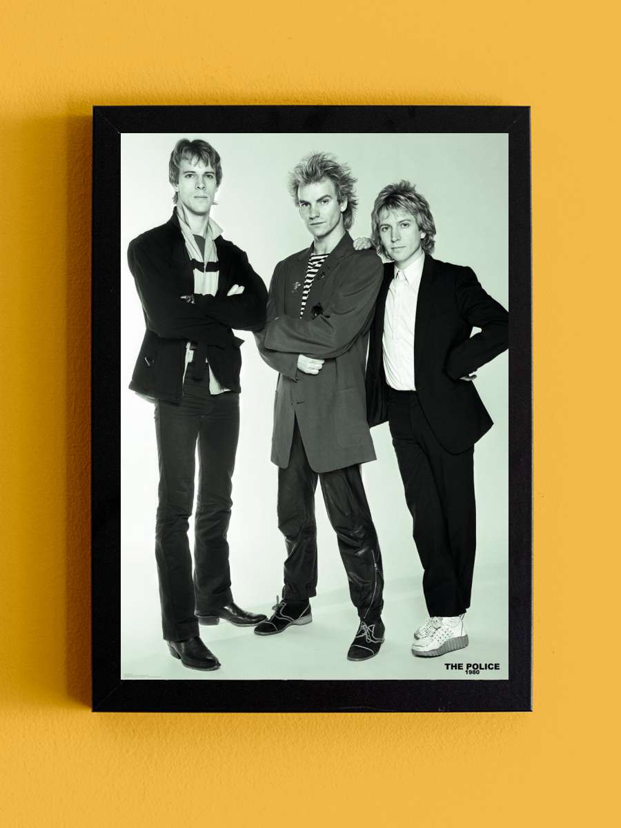 The Police - Sting Müzik Poster Tablo Siyah Çerçeveli Yüksek Kalite Müzik Duvar Tablo