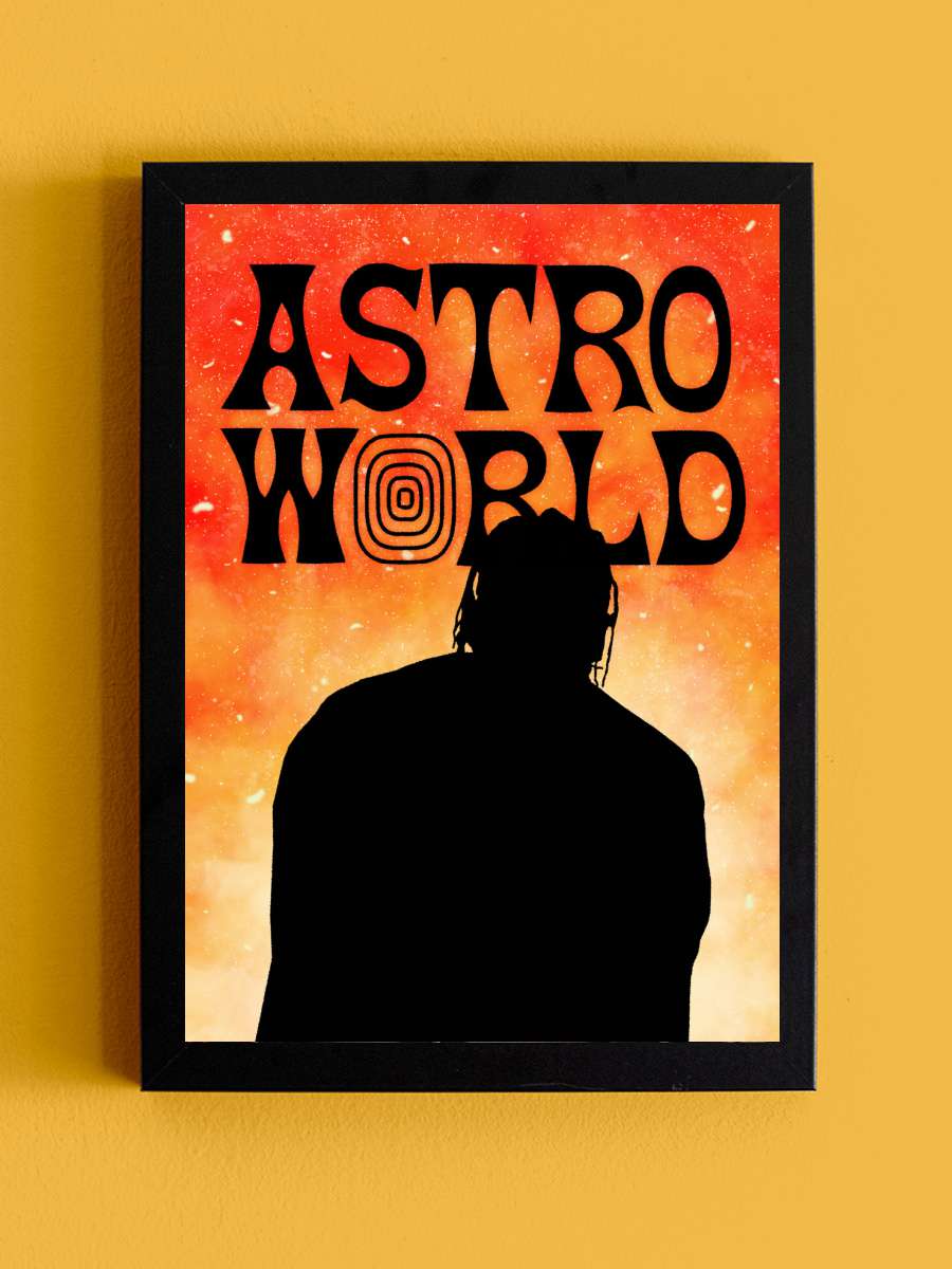 travis world Müzik Poster Tablo Siyah Çerçeveli Yüksek Kalite Müzik Duvar Tablo